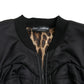 Elegant Black Nylon Blouson Jacket