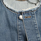 Elegant Blue Denim Button-Down Jacket