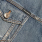 Elegant Blue Denim Button-Down Jacket