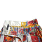 Majolica Pleated Silk Midi Skirt