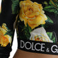 Elegant Floral Cropped Blouse