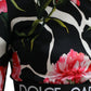 Elegant Floral Cropped Blouse Top