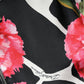 Elegant Floral Cropped Blouse Top