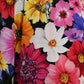 Elegant Floral Silk-Blend High Waist Pants