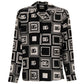 Elegant Silk Shirt with Crystal Buttons