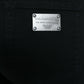 Elegant Black Mid Waist Stretch Jeans