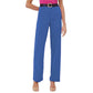 Elegant Blue Trousers for Smart Chic Style