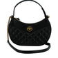 Elegant Half Moon Leather Shoulder Bag
