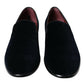 Elegant Black Velvet Loafers for Men
