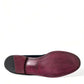 Elegant Black Velvet Loafers for Men