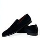 Elegant Black Velvet Loafers for Men