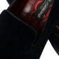 Elegant Black Velvet Loafers for Men