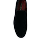 Elegant Black Velvet Loafers for Men