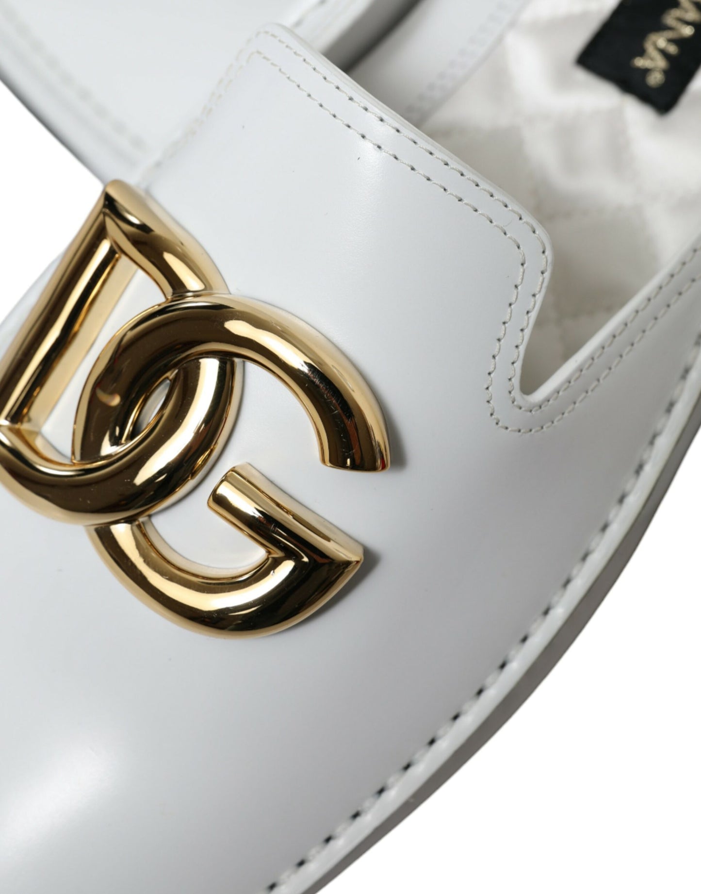 Elegant White Leather Loafers for Men