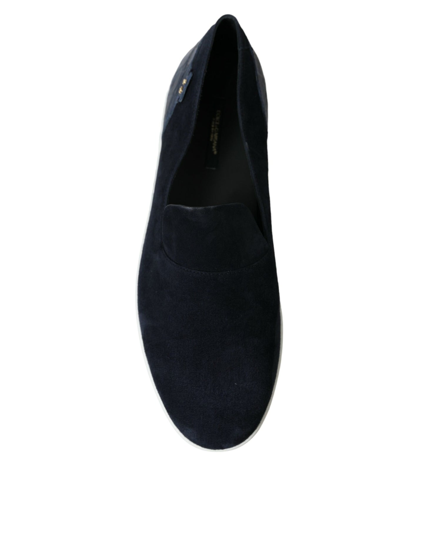 Saint Tropez Suede Slippers with Crocodile Detail
