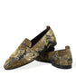 Opulent Gold Velvet Smoking Slippers