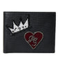 Elegant Black Leather Bifold Wallet