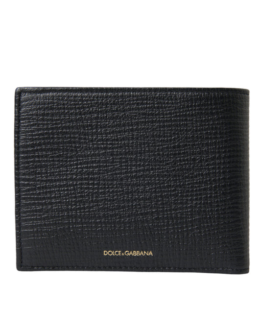 Elegant Black Leather Bifold Wallet