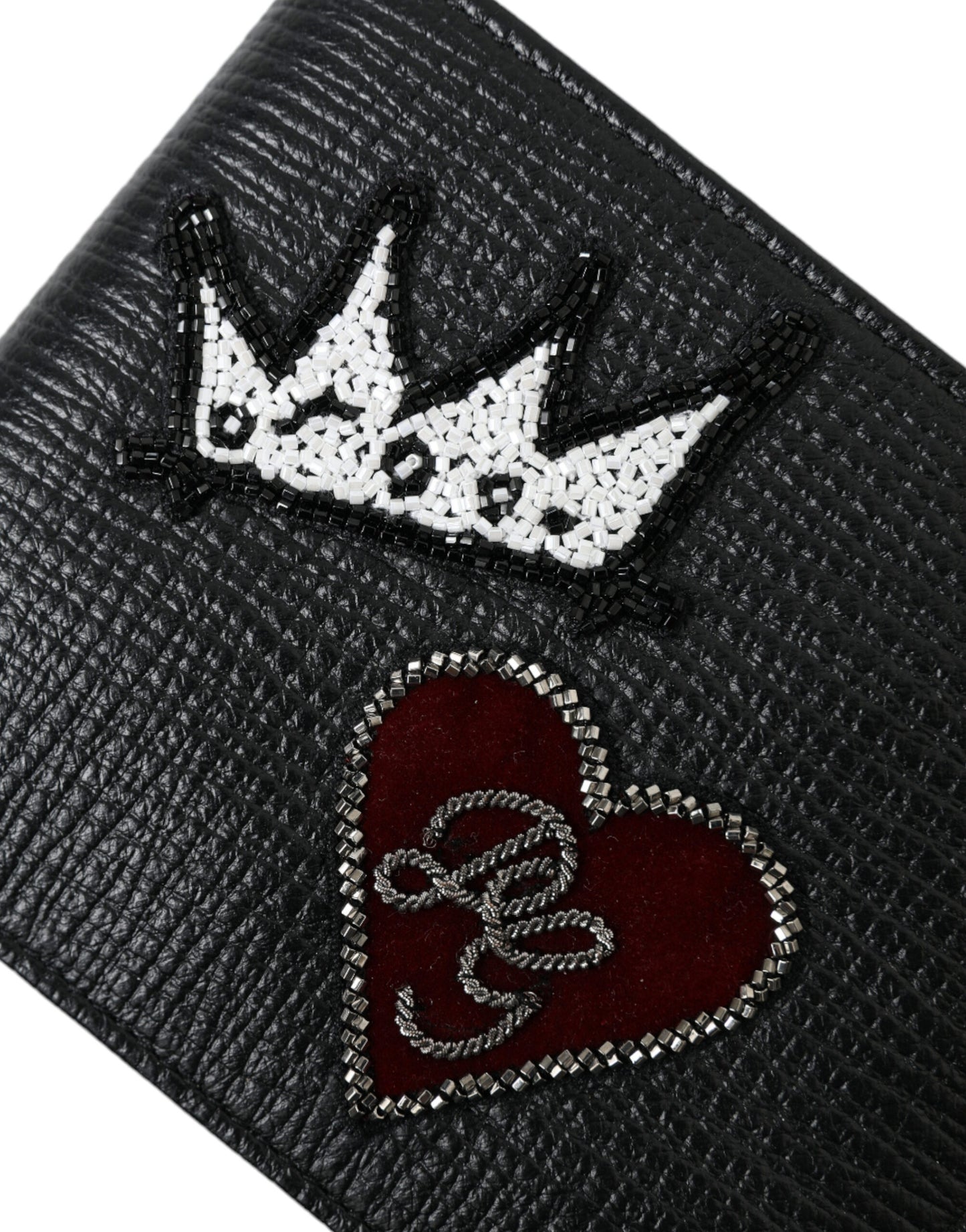 Elegant Black Leather Bifold Wallet