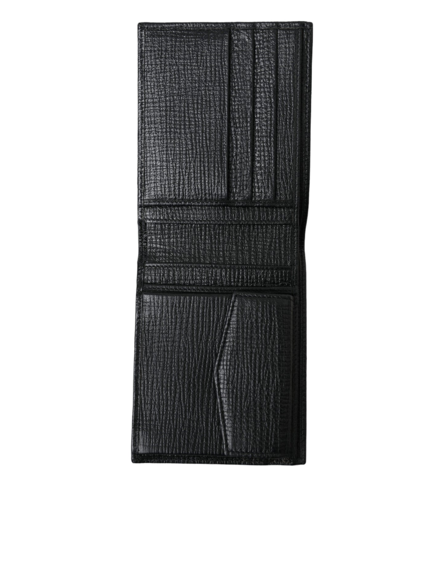 Elegant Black Leather Bifold Wallet