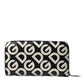 Multicolor Leather Continental Zip Wallet