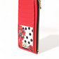 Elegant Floral Zippered Card Holder Wallet