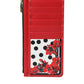 Elegant Floral Zippered Card Holder Wallet