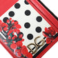 Elegant Floral Zippered Card Holder Wallet