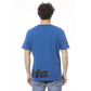 Blue Cotton Men T-Shirt