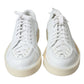 Elegant White Calfskin Oxford Sneakers