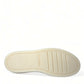 Elegant White Calfskin Oxford Sneakers