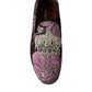 Elegant Pink Crystal-Embellished Loafers