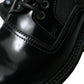 Elegant Black Leather Derby Dress Shoes