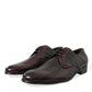 Elegant Striped Leather Dress Shoes