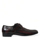 Elegant Striped Leather Dress Shoes