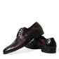 Elegant Striped Leather Dress Shoes