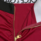 Elegant Red High-Waist Maxi Skirt