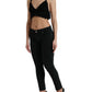 Elegant Black Crochet Corset Top