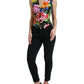 Floral Silk Blend Sleeveless Waistcoat
