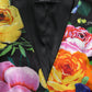 Floral Silk Blend Sleeveless Waistcoat