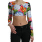 Floral Elegance Cropped Top