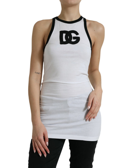 Elegant Sleeveless Logo Tank Top