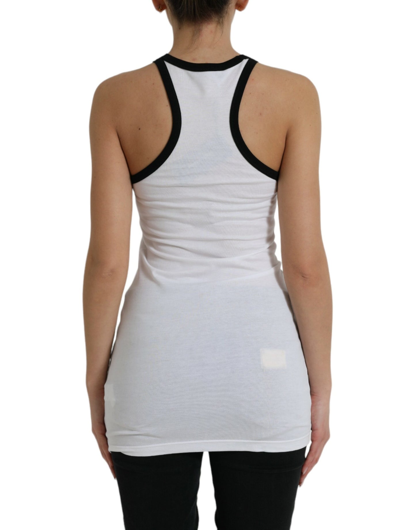 Elegant Sleeveless Logo Tank Top