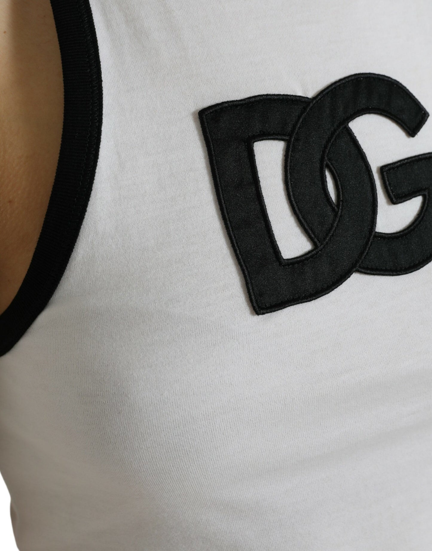 Elegant Sleeveless Logo Tank Top