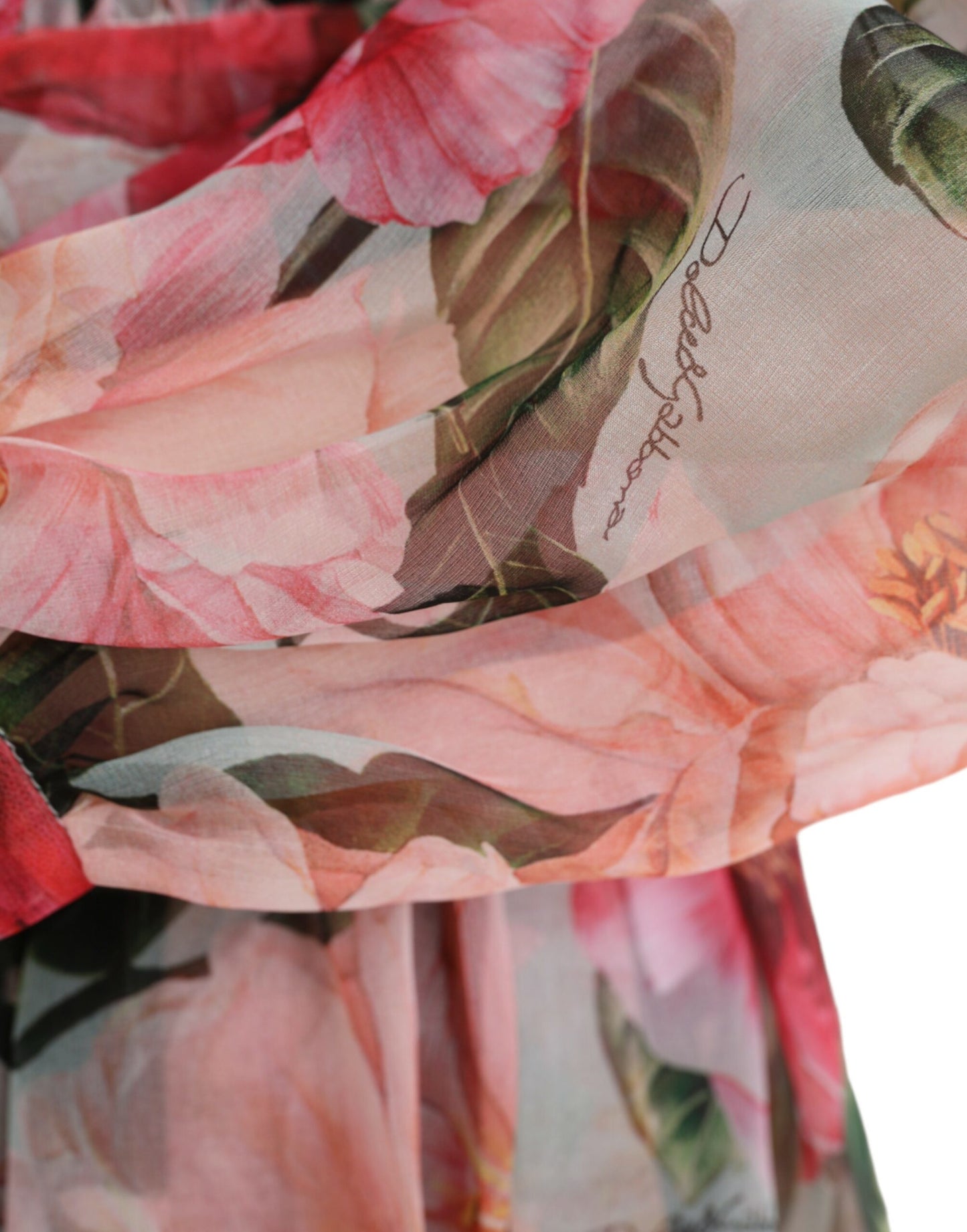 Floral Silk Chiffon Maxi Coat
