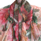 Floral Silk Chiffon Maxi Coat