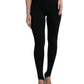 Elegant High Waist Black Leggings