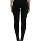 Elegant High Waist Black Leggings