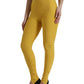 Elegant High Waist Yellow Leggings