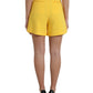 High Waist Bermuda Shorts in Sunshine Yellow